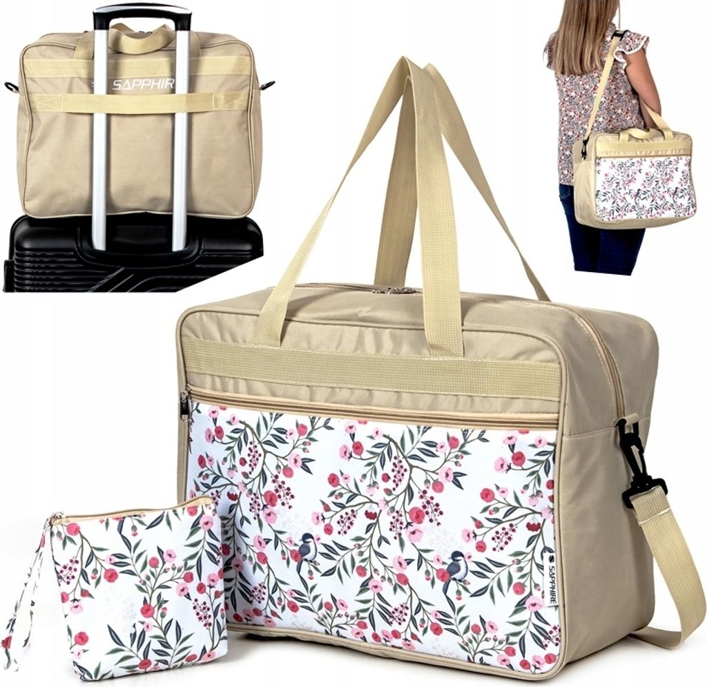 TORBA bagaż podręczny DO SAMOLOTU 40x20x30cm KOSMETYCZKA Zdjęcie produktu 