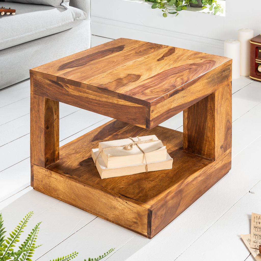 riess-ambiente Table basse en bois noble massif GIANT 45cm Image du produit 