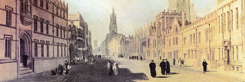 Joseph William Turner Kunstdruck Bild - Ansicht Der High-Street, Oxford, 1810 (53 x 158 cm)