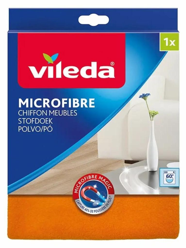 Vileda 4023103124967, Mikrofaser, Polyester, Orange, Produktbild 
