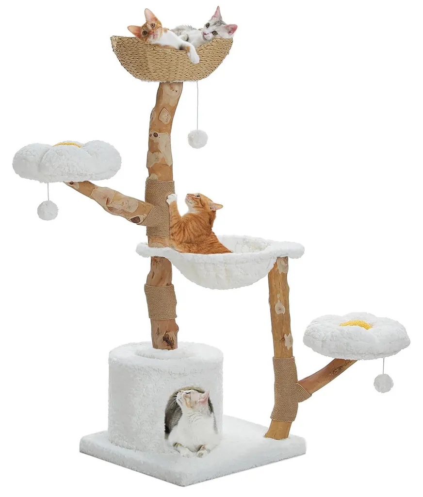 Grand arbre à chat avec hamac pour le repos et le jeu des chats de L