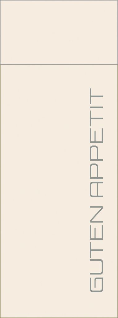 Besteckservietten Guten Appetit in Naturbraun aus Softpoint "Pub" 40 x 33 cm, 50 Stück