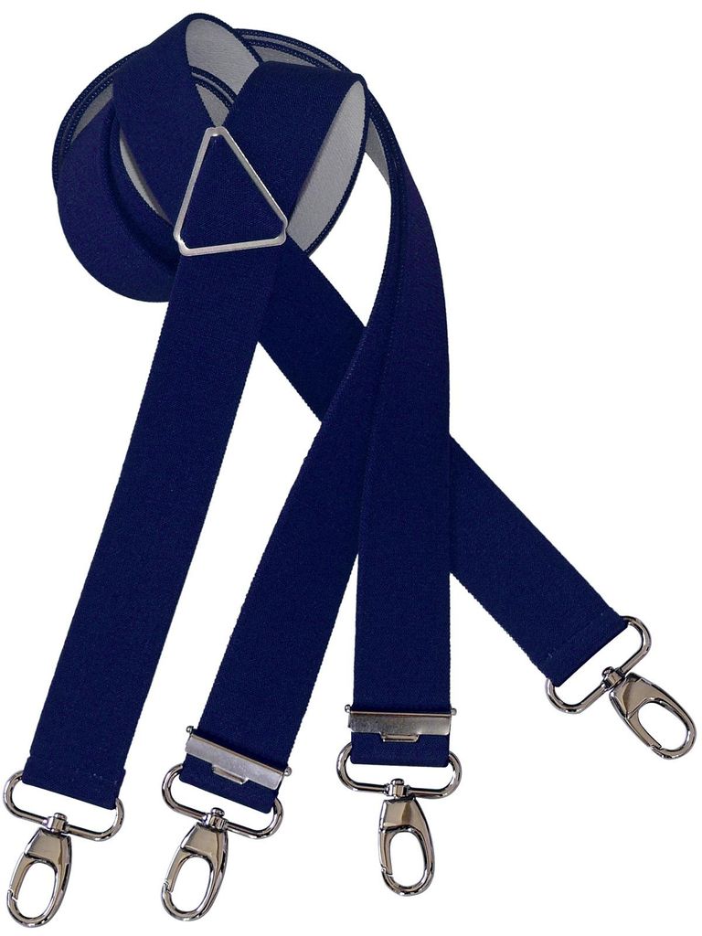 Hosenträger mit Karabinerhaken und Metallkreuz Produktbild 
