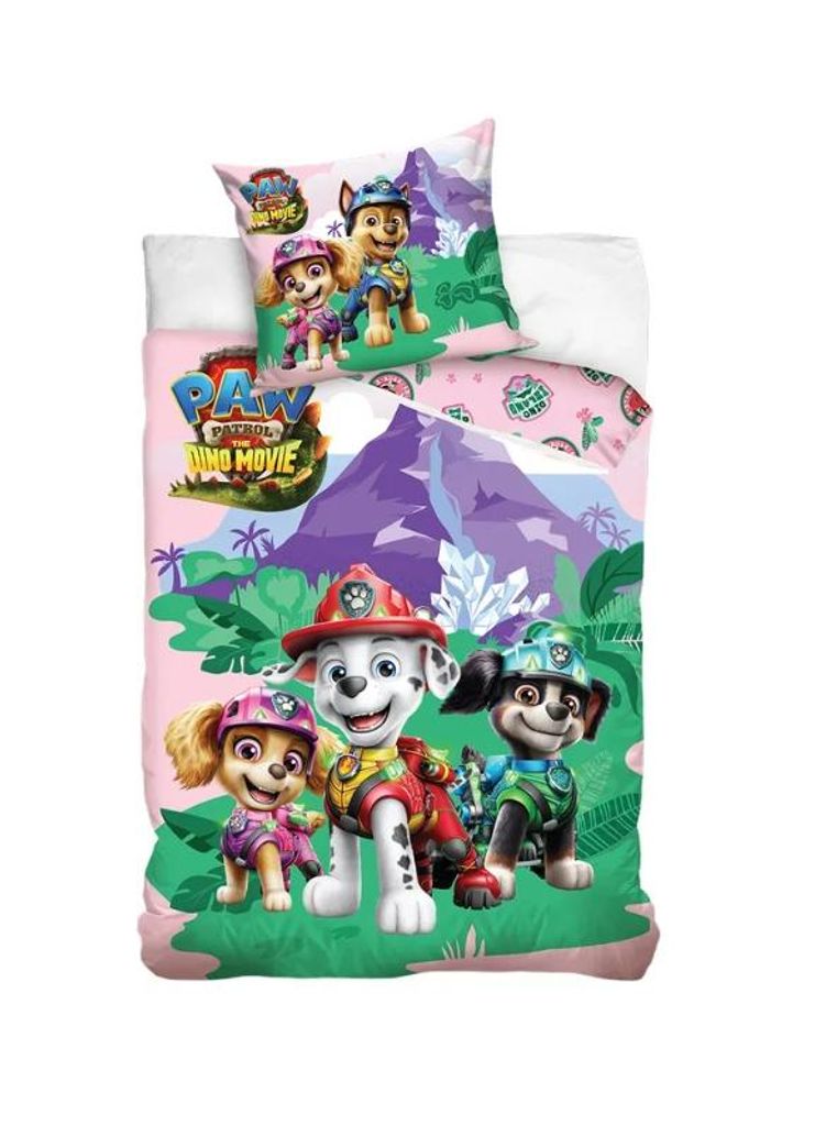 Kinderbettwäsche "PAW Patrol" – Unter dem Dinosaurierfelsen Produktbild 