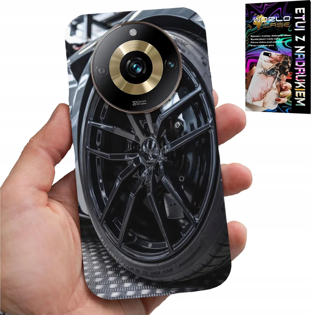Offerta Kit Custodia Realme 11 Pro Cerchioni Auto + Pellicola 9H