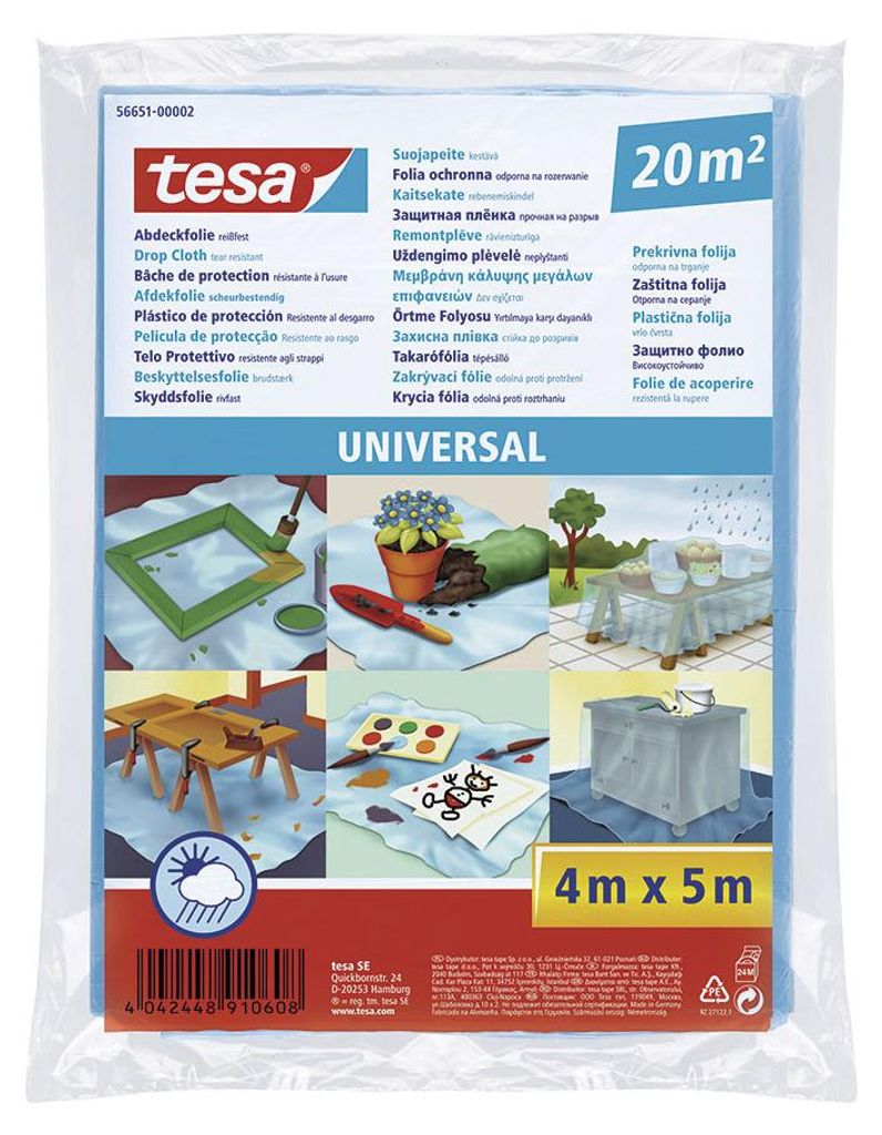 tesa 56651-00002-02 tesa Abdeckfolie UNIVERSAL 4,0 x 5,0 m Obrázek produktu 