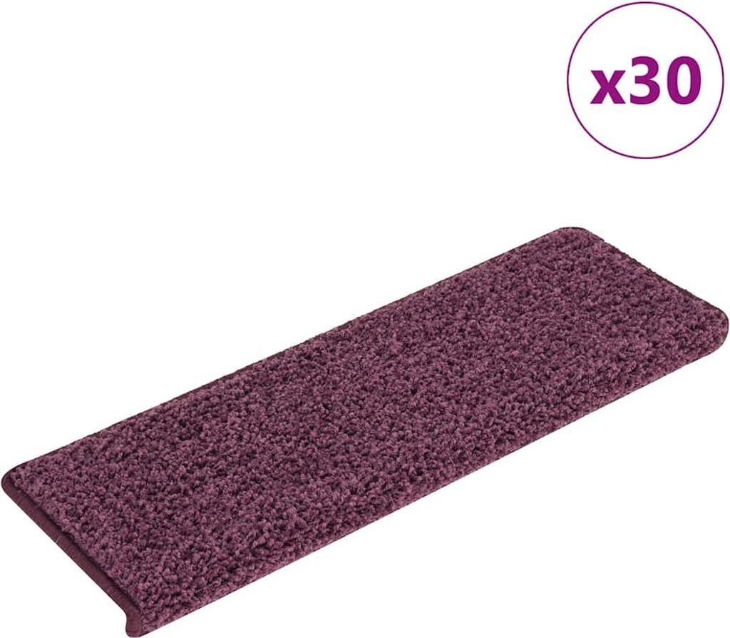 Stufenmatten 30 Stk. 65x21x4 cm Dunkelviolett Rechteckiger Rand
