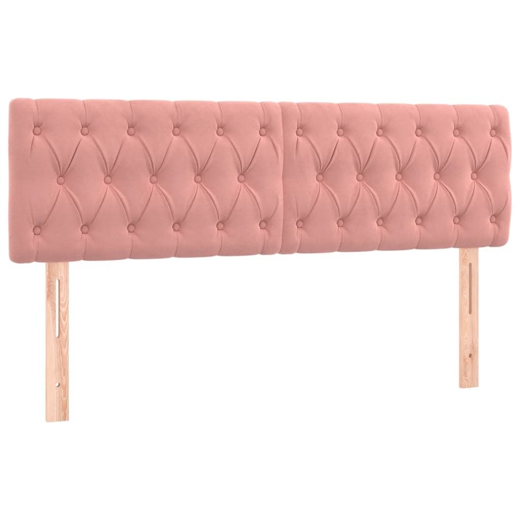Kopfteile Rosa 160x7x78/88 cm Samt