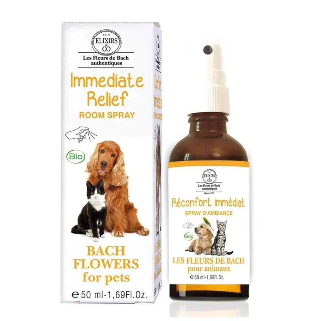 Spray d'Ambiance Apaisant pour Animaux Bach Bio - Brume d'Intérieur