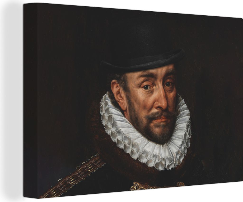 OneMillionCanvasses - Leinwandbilder - 140x90 cm, Wilhelm von Oranien - Adriaen Thomasz, Wandbilder Kunstdruck Wanddekoration - Foto auf Leinwand...