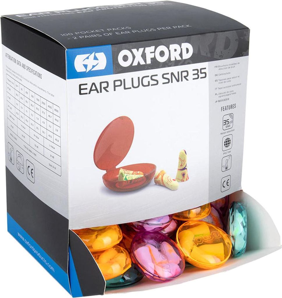 Zatyczki do uszu Oxford SNR 35 dB, pudełko 100 Zdjęcie produktu 