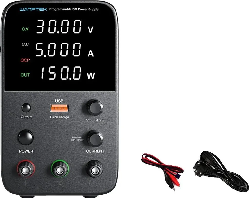 WPS305H Alimentatore da Banco 30V 5A - Protezione Cortocircuito Professionale