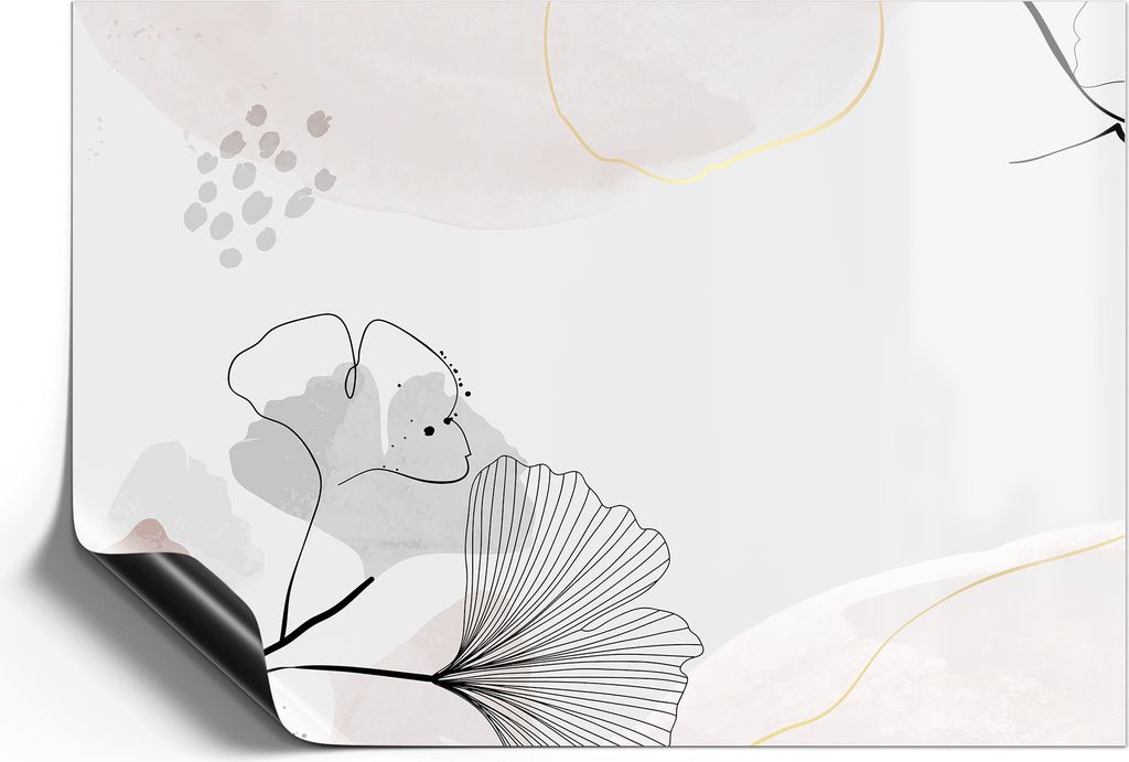 DEQORI Magnetmatte Universal 42x30 cm (A3) 'Dekorativer Gingko-Banner' Magnetfolie Kalender Planer