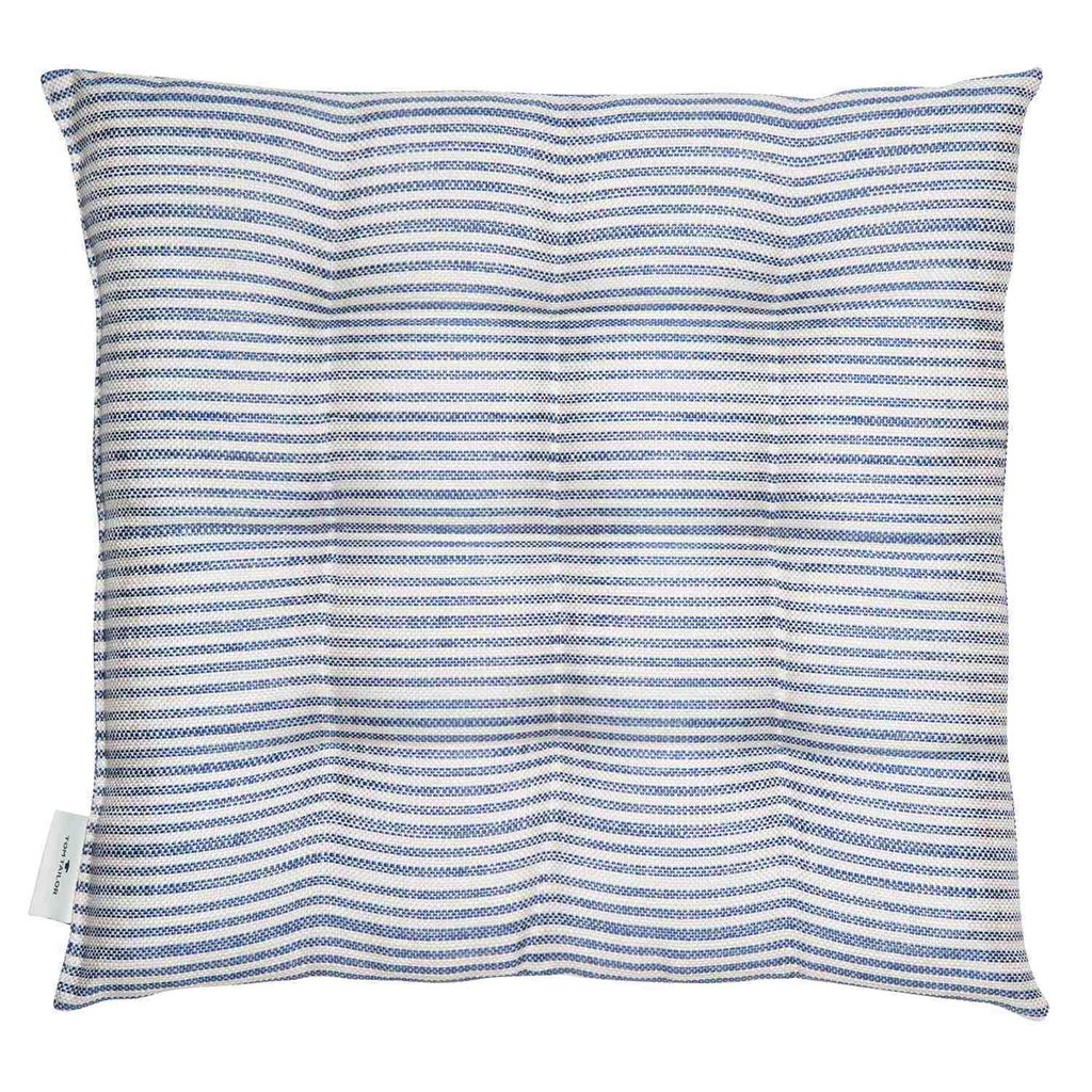 TOM TAILOR Sitzkissen 9-fach Steppung Fresh Stripe Navy 40 x 40 cm