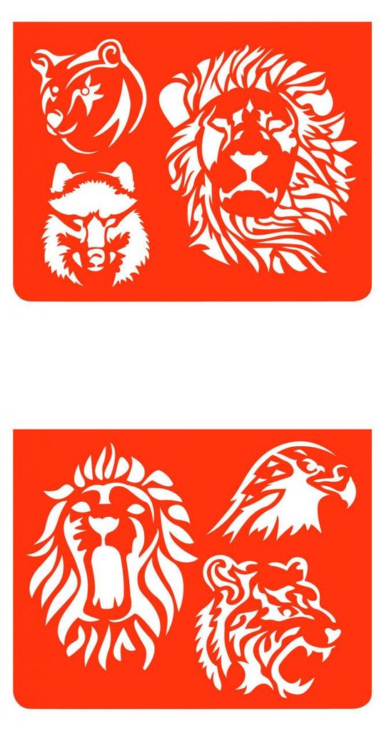 Vorlage-Set Wildtiere, Djeco