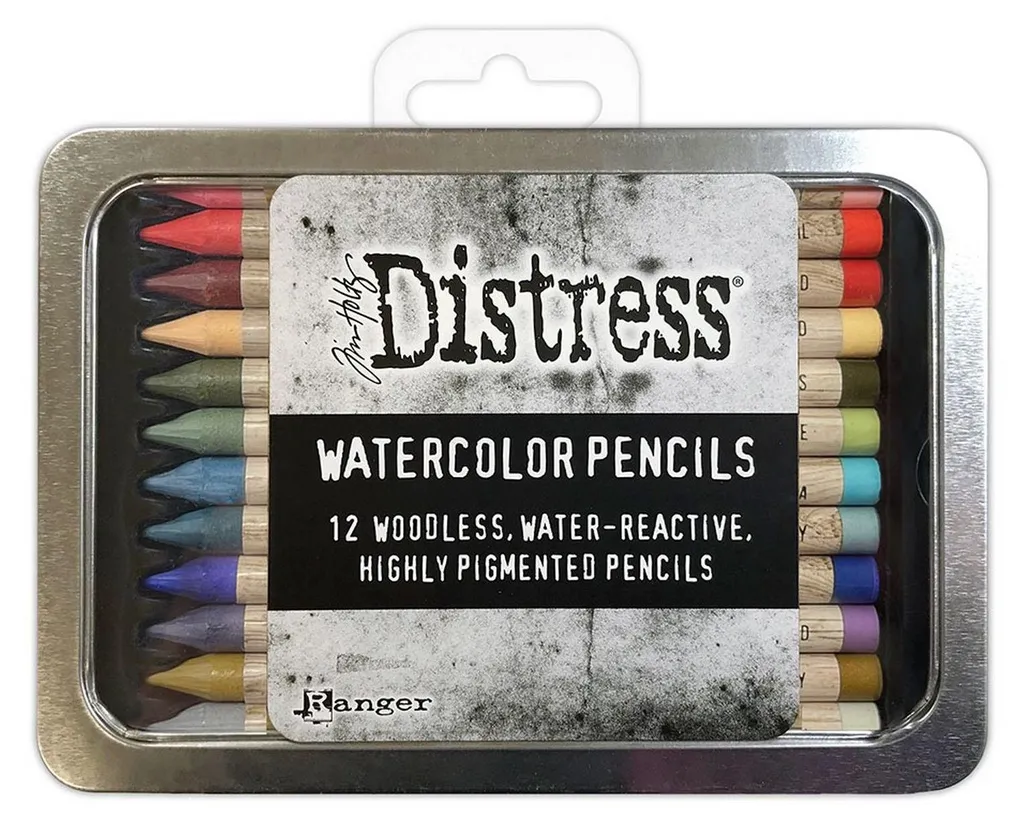 Crayons Aquarelle Tim Holtz Distress Set 6 pour Dessin et Scrapbooking