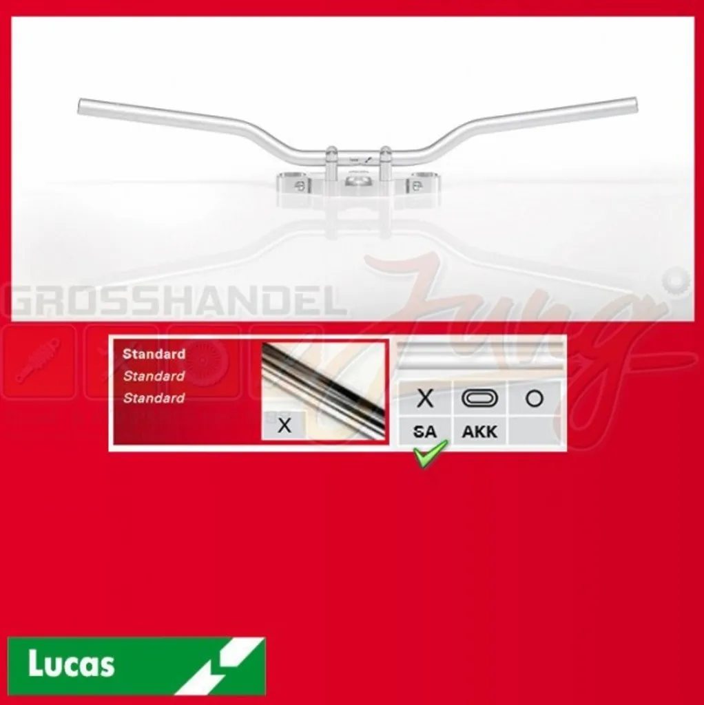 Guidon Speedfighter Anti-Vibration en Acier Look Alu pour Direction Stable