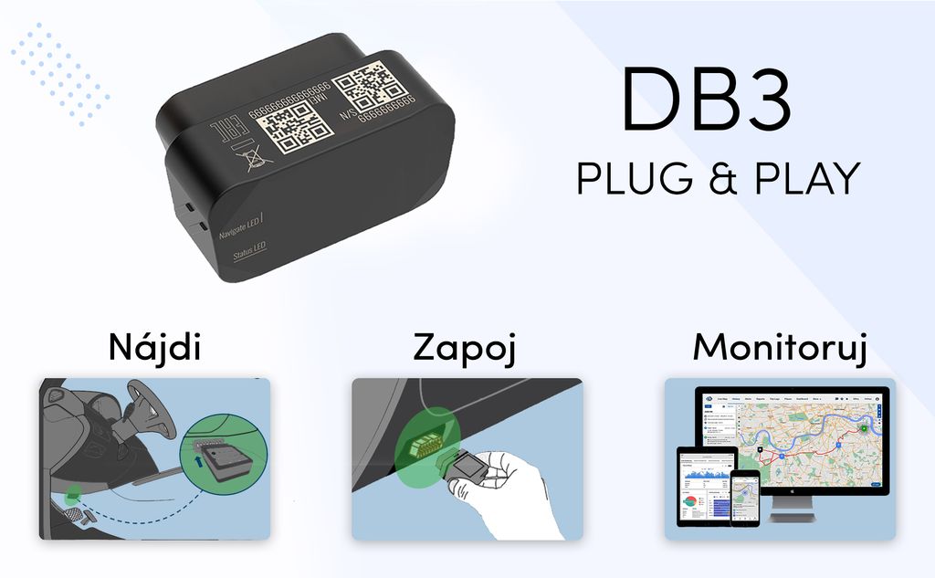 GPS Lokátor OBD-II Mini - DB3 Obrázek produktu 8