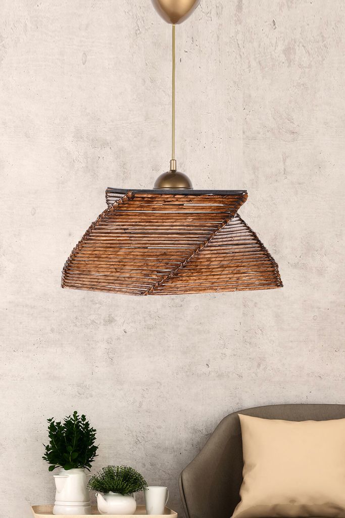 Opviq, Hochwertiger Kronleuchter mit Holz-Korpus, Produktbild 