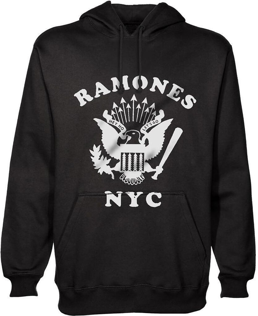 Ramones - Hoodie zum Überziehen für Herren/Damen Uni RO1021 (M) (Schwarz)