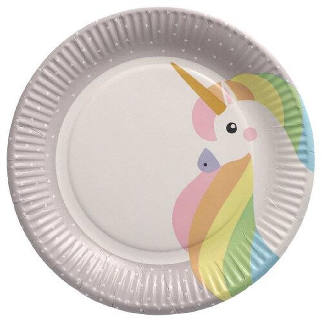 Teller, Pappe rund Ø 23 cm "Unicorn"