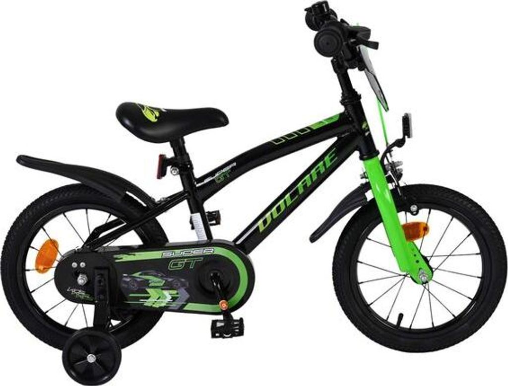 Volare Super GT Kinderfahrrad - Jungen - 14 Zoll - Grün Produktbild 