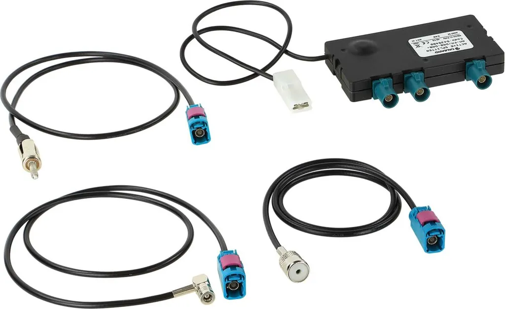 Répartiteur Antenne pour Autoradio DAB+ avec Sorties ISO, DIN et SMB Pro