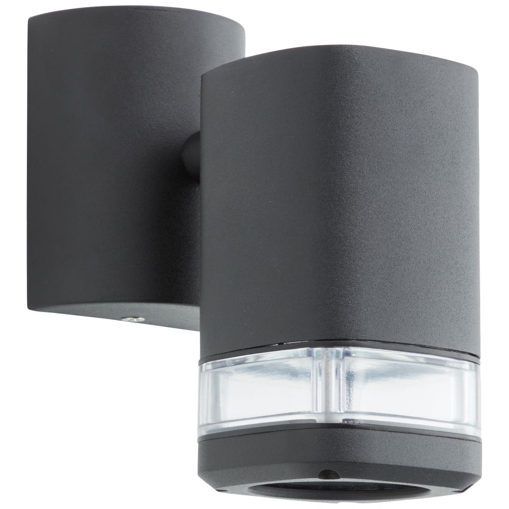 BRILLIANT schwarze hängende Wandleuchte JANDY | Down Light | mit geeignetem Leuchtmittel dimmbar | 1x GU10 Fassung max. 18 Watt | Metall/Kunststof...
