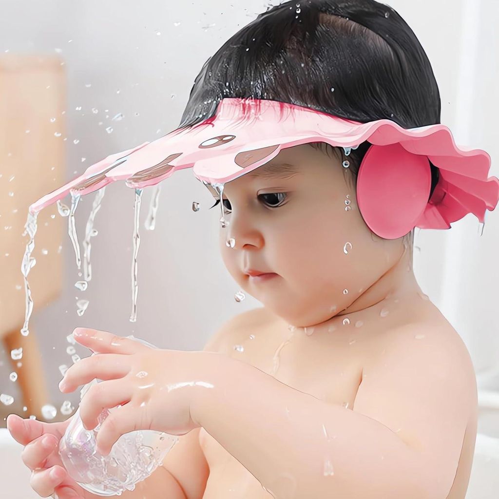 Duschhaube für Kinder, Duschhaube, Haarenschutz beim Waschen, Schutz beim Shampoonieren, weiche Haube, Hut, wasserdichte Haube, Haarwaschbecher, f...