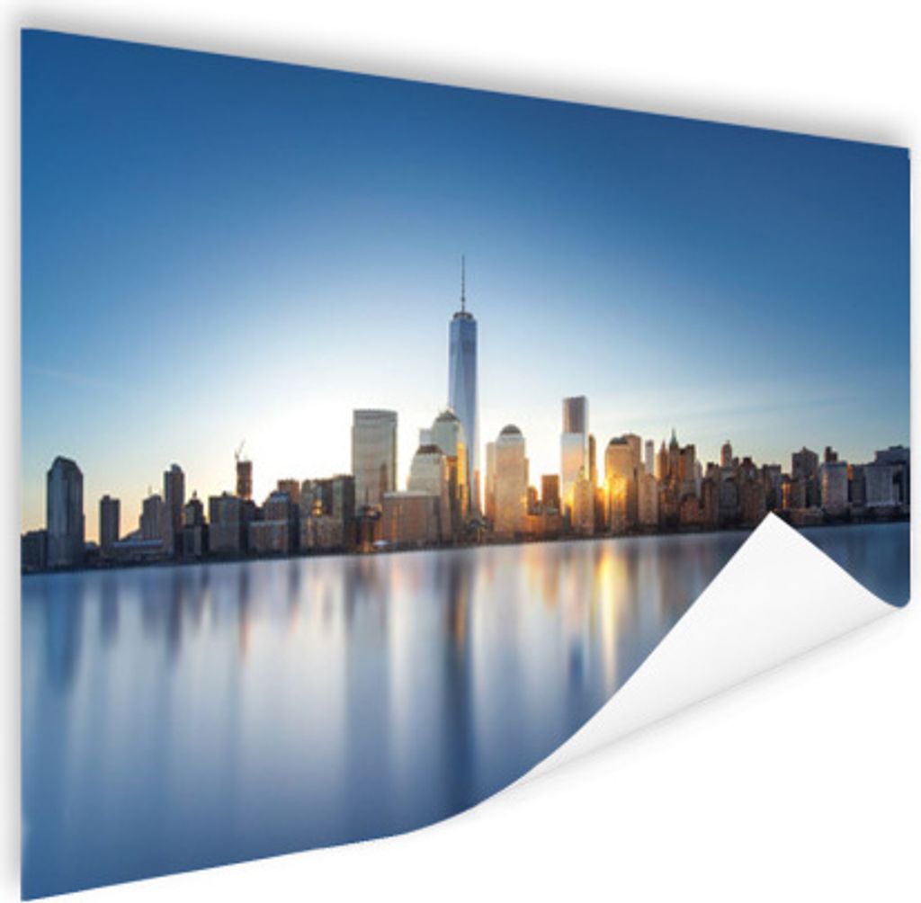 MuchoWow Poster New York - Skyline - Spiegelung 120x80 cm - Bilder