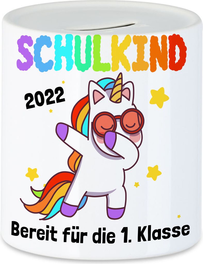 Schulkind 2022 Bereit Für 1. Klasse Spardose Einhorn Unicorn Geschenkidee Grundschule Einschulung