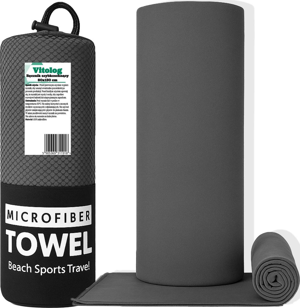 Schnelltrocknendes Mikrofaserhandtuch 80x130cm