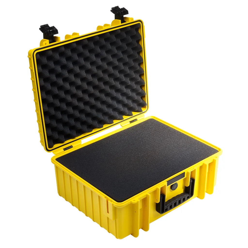 Valise de Protection Étanche IP67 Jaune B&W Type 6000 Coque Renforcée