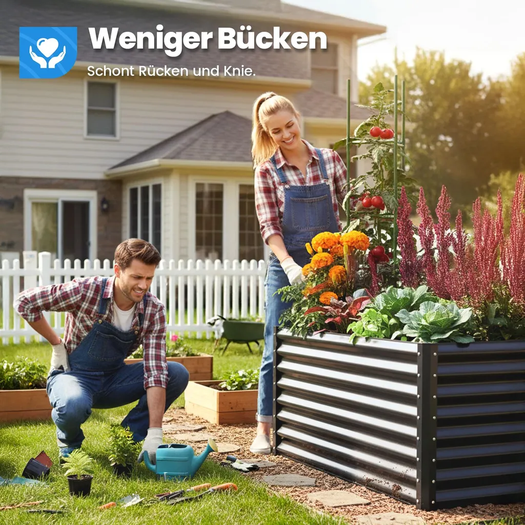 Bac à Fleurs avec Serre Intégrée pour Potager et Semis de Jardin