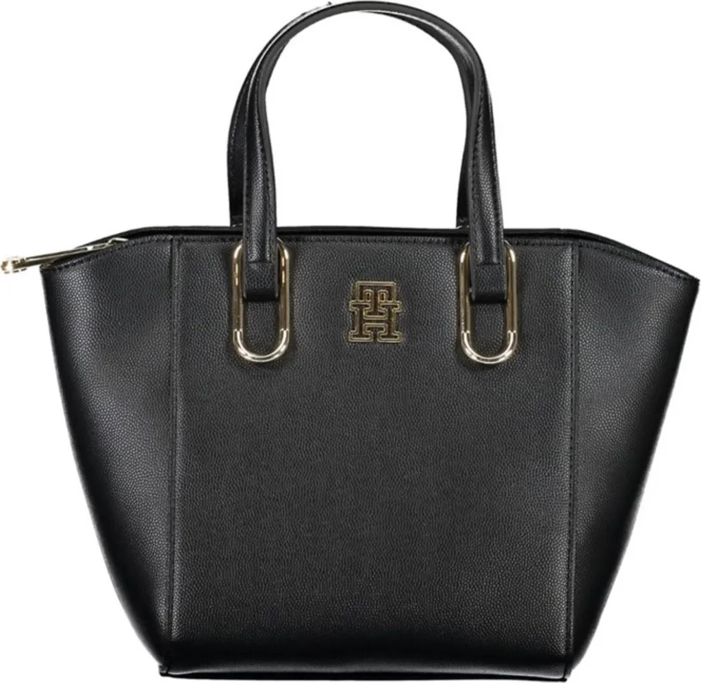 Tommy Hilfiger AW0AW15223 - Sac à Main Élégant Chic pour Femme Noir