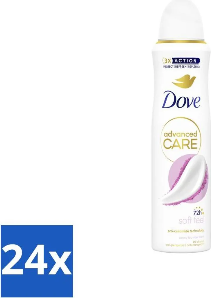 Dove Soft Feel Deodorante Spray 150ml x 24 - Idratazione e Protezione