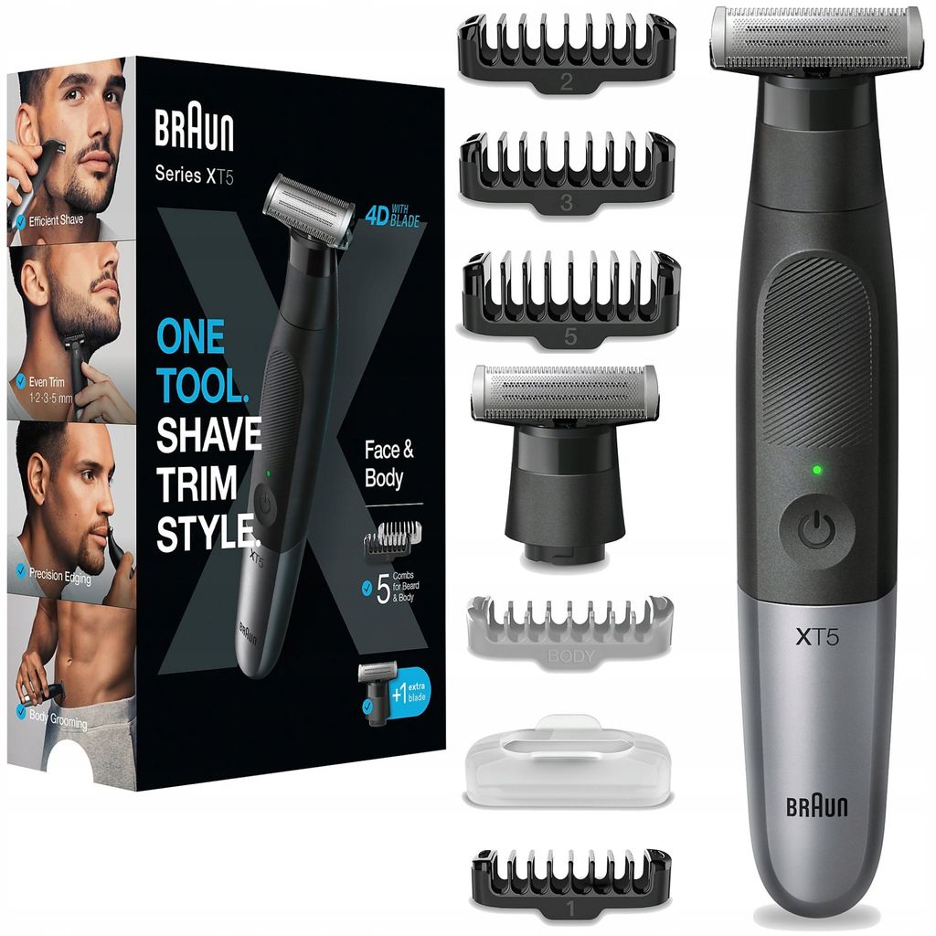 Braun XT5 5110 Series XT5 wet&dry Akku Face&Body Trimmer Produktbild 