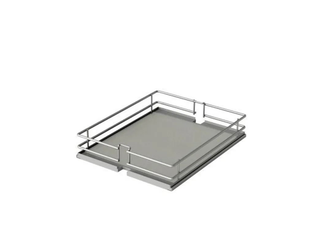 Panier de Rangement pour Armoire Pharmacie de Cuisine 400mm Argenté Premea