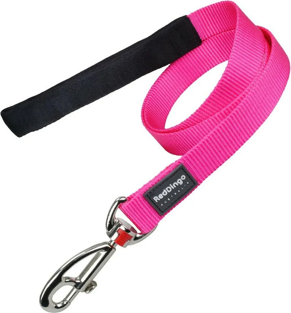 Guinzaglio Imbottito Red Dingo Fucsia 25mm x 1.2m - Alta Qualità