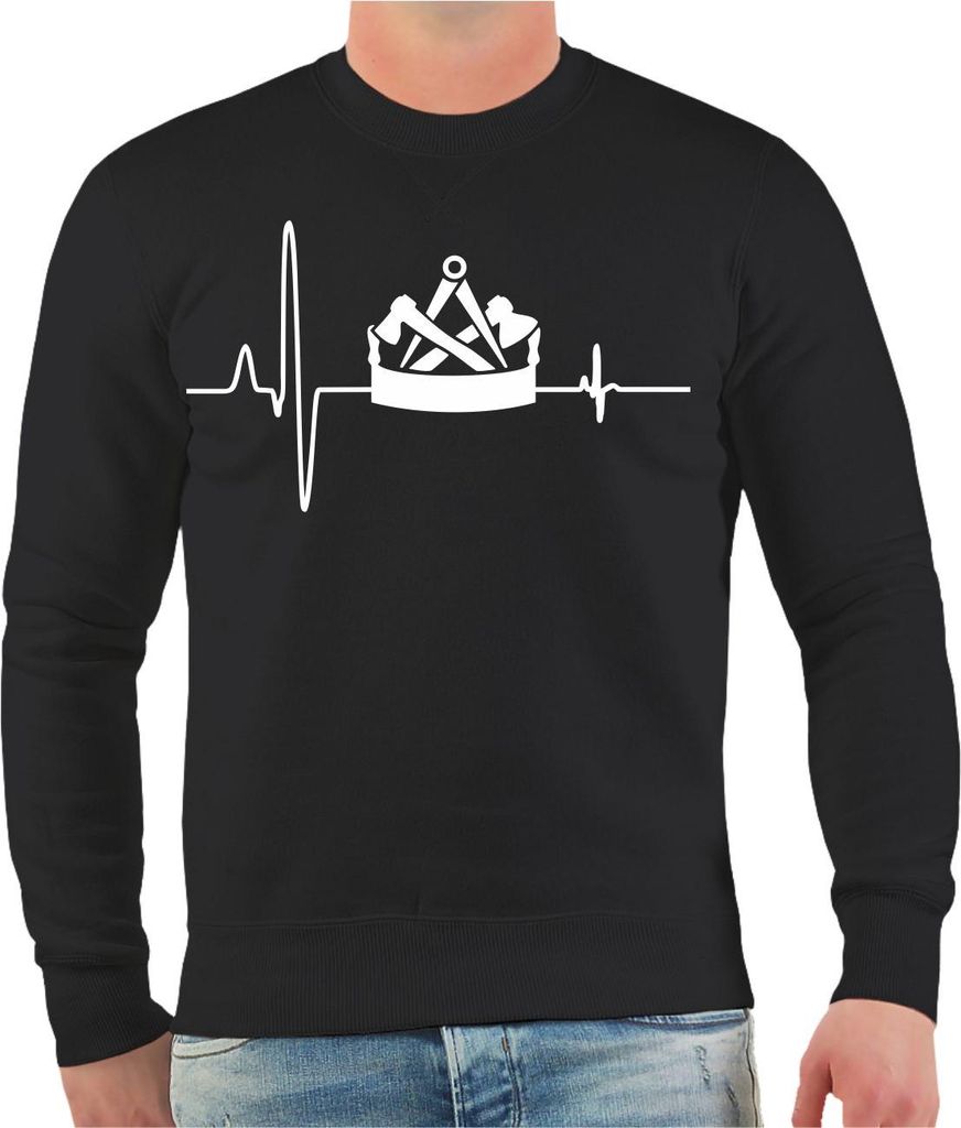 Herren Sweatshirt Zimmermann Herzschlag