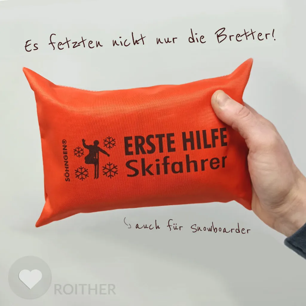 Trousse de secours pour ski et snowboard orange - Matériel de sécurité - 2