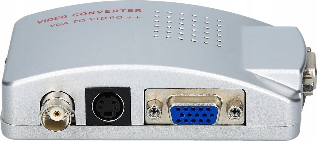 Convertisseur Vidéo VGA vers BNC S-Video Haute Résolution avec Menu OSD