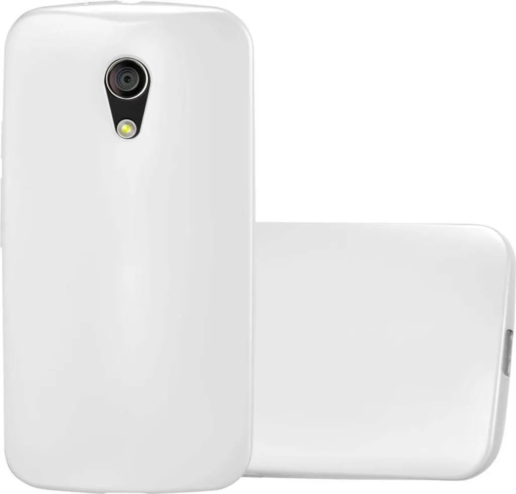Cadorabo Cover Motorola MOTO G2 Argento - Custodia TPU Silicone Protettiva