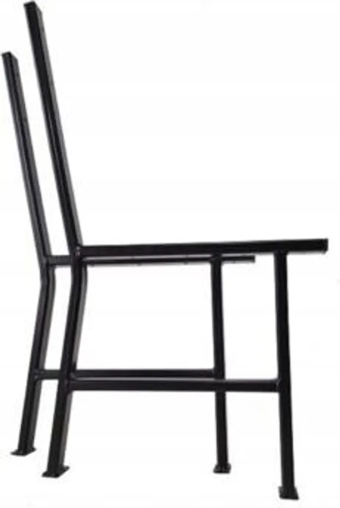 Pieds de banc acier noir OSLO 9443, châssis stable et résistant 2 unités