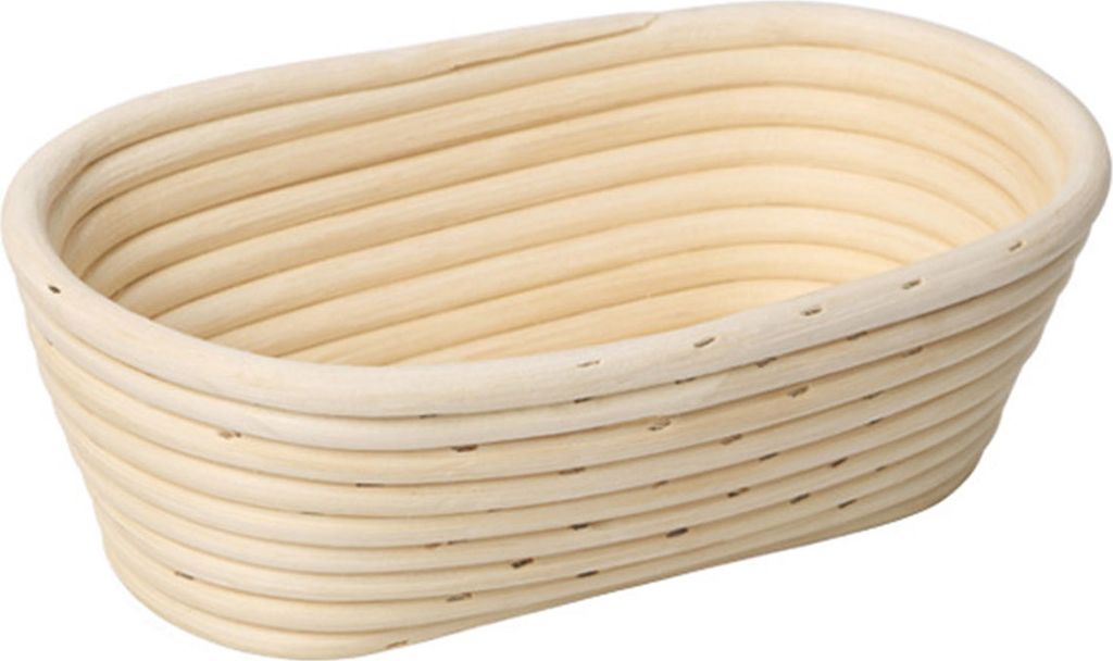 Handgemachter geflochtener Brot-Proofing-Korb, ovaler Rattan-Banneton-Korb, lebensmittelechter Laib-Form-Brotkorb