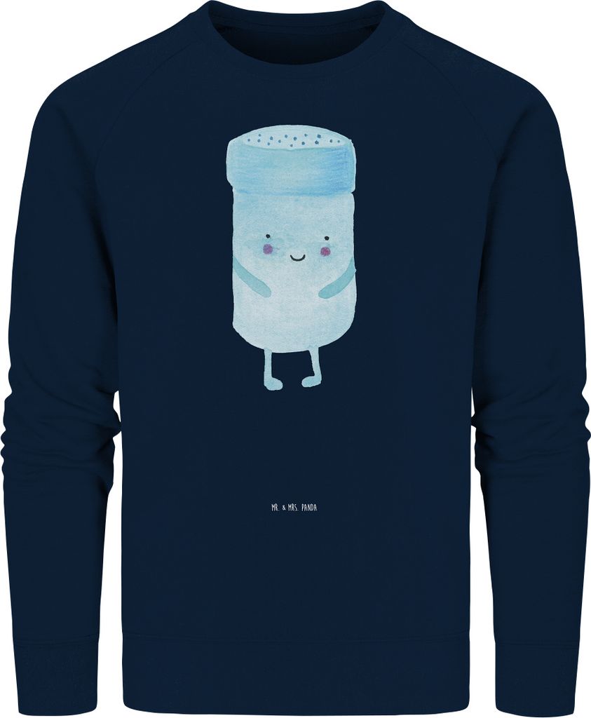 Mr. & Mrs. Panda Baumwoll Sweatshirt Beste Freunde Salz Größe XL - French Navy - Geschenk, Sweater, Pullover, Pulli, Lustige Sprüche, Fehlende K...