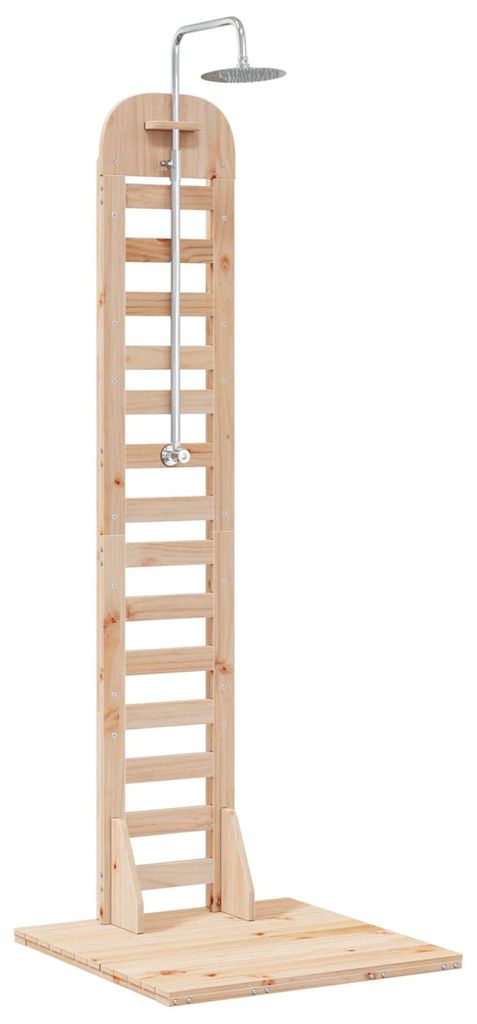 Prysznic ogrodowy vidaXL 223 cm z litego drewna sosnowego i Zdjęcie produktu 