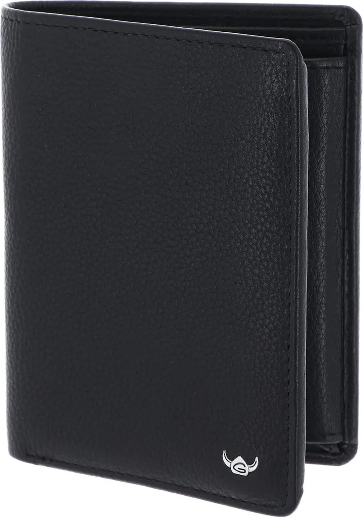 Portefeuille de Poche Noir Golden Head Capri : Sécurité RFID et Cuir