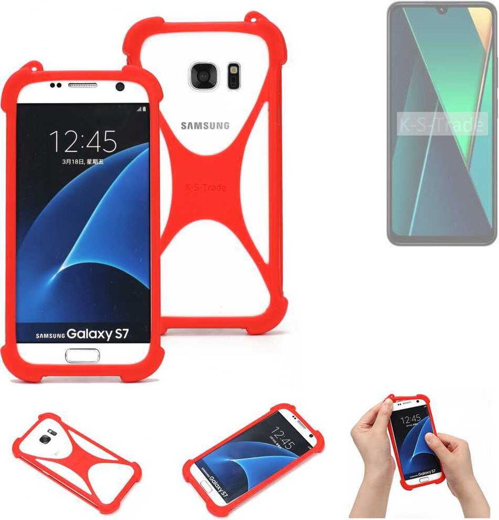 K-S-Trade Handy-Hülle kompatibel mit POCO C75 Schutz-Hülle Bumper Silikon Schutz Hülle Cover Case Silikoncase Silikonbumper TPU Softcase