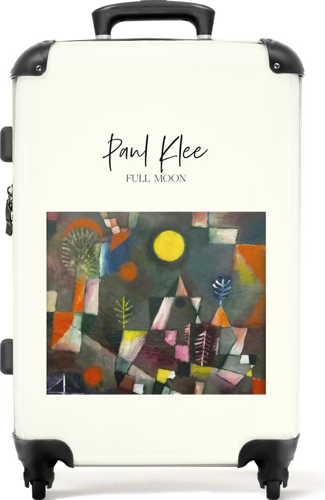 NoBoringSuitcases.com Großer Koffer - Kunst - Paul Klee - Komposition - Farben - Kombinationsschloss TSA - Hartschalen Trolley 4 Rollen - 72 lit...